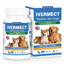lVERMECT Tablets for Dogs, High-Purity Digestive Health Support, Supports Canine Heart Wellness & Cardiovascular Balance, 7.5 mg per Tablet, Monthly Care Routine, 100 Tablets