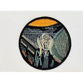 The Scream Iconic Painting Iron On Patch Edvard Munch Norway