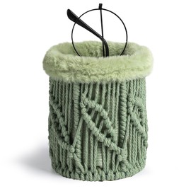 HOSROOME Glasses Holder for Nightstand Boho Decor Eyeglass Holder Stand for Office Desk Organizer-Green