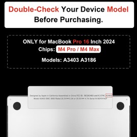 DONGKE Compatible with New MacBook Pro 16 inch Case 2024 [M4 Pro / M4 Max Chip] Model A3403 A3186, Protective Plastic Hard Shell & Keyboard Cover & Screen Film & Type C Adapter - Frosted Navy