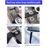 Hood Loop Anchor Straps, 12 ”Extended、Thickened and Stainless Steel Eyelets