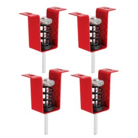 PATIKIL Ceiling Spring Vibration Isolator Hangers, 4 Pack 110lbs Mechanical Vibration Damping Mounts Anti Vibration for A/C Air Processor Bedroom Theater Studio,(HV) Red