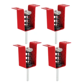 PATIKIL Ceiling Spring Vibration Isolator Hangers, 4 Pack 110lbs Mechanical Vibration Damping Mounts Anti Vibration for A/C Air Processor Bedroom Theater Studio,(HV) Red