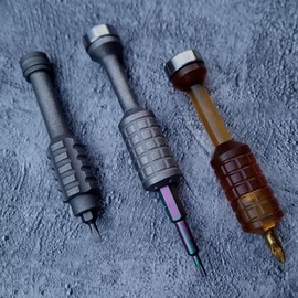 WANERSEN Pocket Screwdriver, EDC Palm Multitool With Spinner Toys, Ended Phillips for Gifts for Men Destornillador 3", Titanium TC4