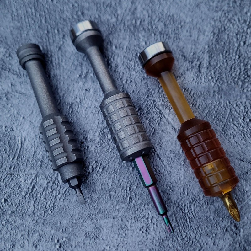 WANERSEN Pocket Screwdriver, EDC Palm Multitool With Spinner Toys, Ended
