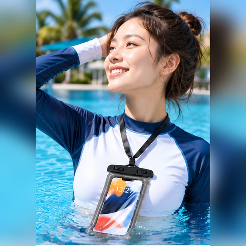 Waterproof Phone Pouch for Swimming and Beach Trips – PVC