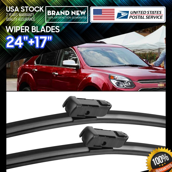 East Forest Clean Smooth 24''+17''Front Car Wiper Blades Double Rubber