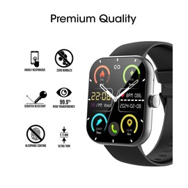 Yoomigle 6 Pack Compatible with Jugeman Y66 1.96'' Smart Watch Screen Protector Film Compatible for Coucur Y66 1.96 Inch Smartwatch Screen Protectors Foils Cover Crystal Clear HD Anti-Scratch