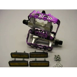 MOUNTAIN BIKE, FIXIE, ANY BIKE, PURPLE ALLOY LIGHTWEIGHT QUALITY PEDALS