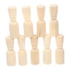 Gadpiparty 20pcs Wooden Peg Dolls with Hat Design DIY Painting