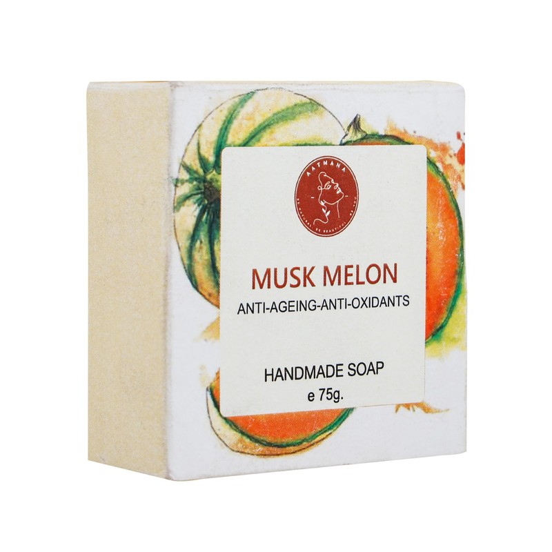 AATMANA Musk Melon Handmade Natural Bar Soap for Men &