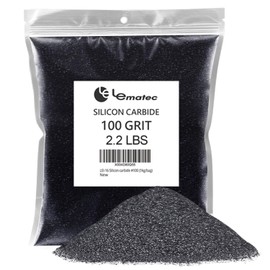 LE LEMATEC Silicon Carbide #100 Sandblasting Media for Rock Tumbling, Polishing, and Surface Preparation, 2.2lbs Bag (LEI-16)