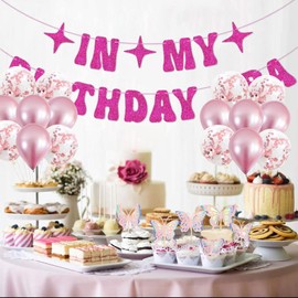 In My Birthday Era Girl Birthday Party Decorations Birthday Banner Supplies Themed Decor(02)