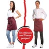 ZOLLNER Bistro Apron - Robust and Durable Front Pin in