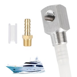 12" Fuel Withdrawal Depth Standard Universal Boat Gas Tank Tube, Part 7-0948 with Strainer, Polyethylene Fuel Withdrawal Tube with Brass Barb Connector