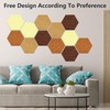 Vienrose Hexagon Felt Bulletin Board Self Adhesive Pin Board Wall