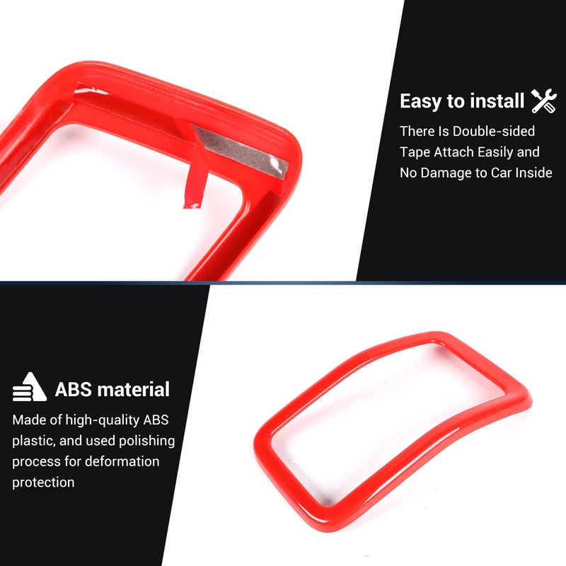 JeCar - Kit de molduras de parrilla ABS compatible con
