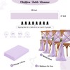 2 Packs Light Purple Chiffon Table Runner 27x120 Inches Elegant