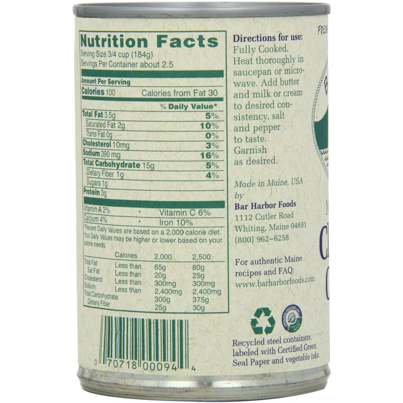 Bar Harbor Clam Corn Chowder, 15 Ounce (Pack of 6)