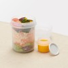 MUJI 84683848 Lunch Capsule with Topping Cup, Clear, 11.8 fl