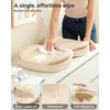 Baby Changing Pad with Waterproof & Wipe-Clean, Non-Slip Foldable PU