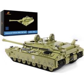 JMBricklayer Tank Building Sets for Adults, WW2 Military T28 Heavy Tank Model Kit, Army Construction Vehicle Toy Home Decor History Collectible, Gifts for Men Teens Adults 61502