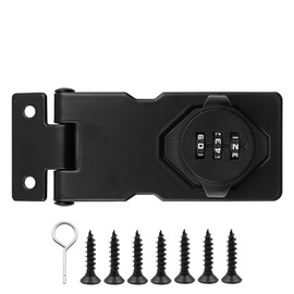 VOANZO Household Cabinet Password Locks Smart Digital Password Drawer Lock Double Opening Cabinet Door Combination Lock for Drawers Office File Cabinet(Black)