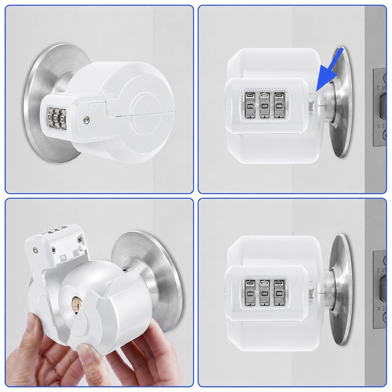 Door Knob Safety Cover Lock Child Proof Door Knob Lockout