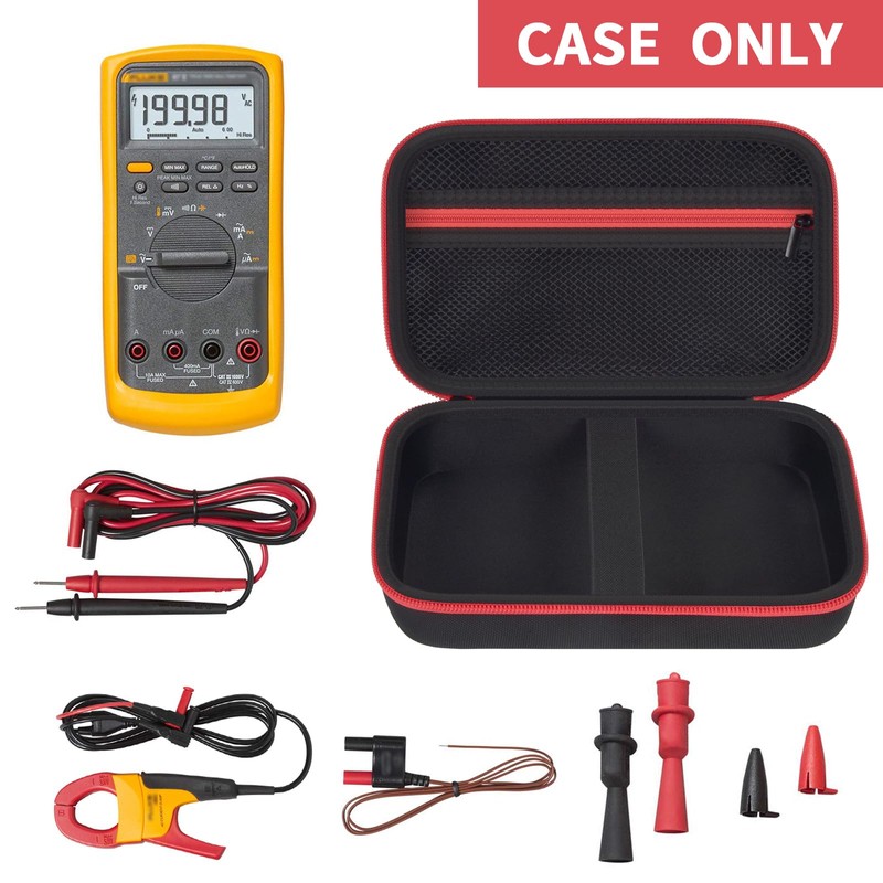 Comecase Hard Carrying Case for Fluke 87-V/ 88V/ 15B+/ 17B+