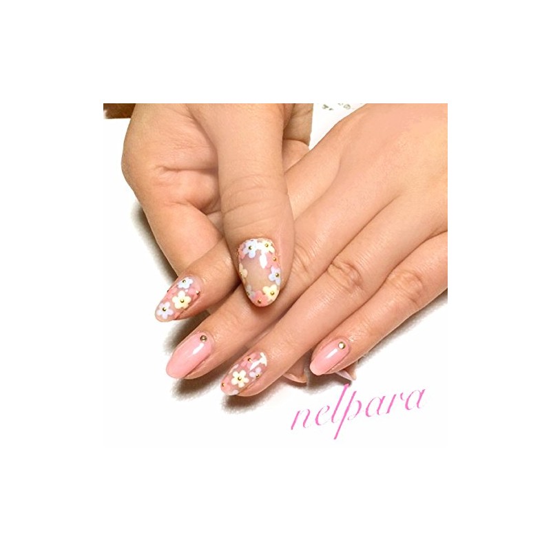 Nature! Gel Nail Stepless Gel, 175, Coral Pink, 0.2 oz