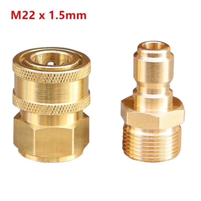 1セット 3/8 M22 アダプター 高圧洗浄機用水出口セット クイックコネクトキット M22 高圧洗浄機パイプジョイント用