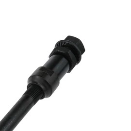 yukata Bike Axle 175mm /6.89 inch Bicycle Multiple Speed Rear Hub Axle Rear Hub Axle Bike Axle 3/8 inch Black 26tpi Bike Hub Axle 1PCS