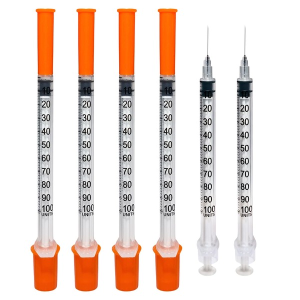 Umcry 29 Gauge 1cc 1/2 Inch（13mm) Syringes,Individually Wrapped Package of