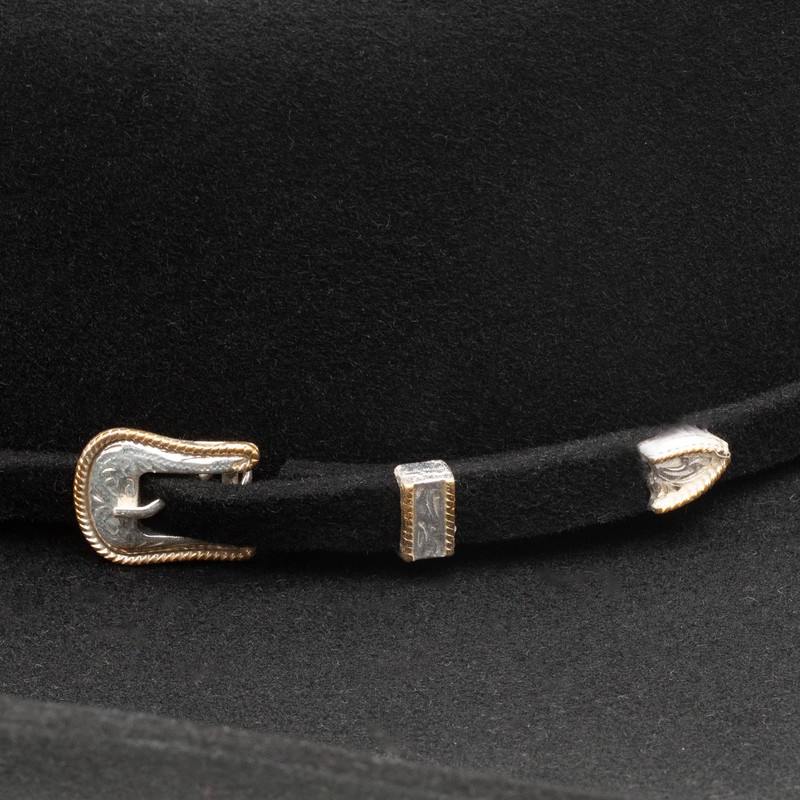 Stetson Men's 3X Oakridge Wool Felt Cowboy Hat Black 7