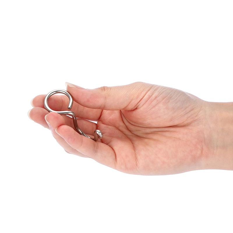 Sumnacon Hanger Connecting Hooks, Stainless Steel Joint Hooks, Wardrobe Storage,
