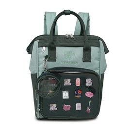 CHERRY SAUCE Ita Bag Pin Kawaii Cute Display Mommy Backpack for School Anime Cosplay with Insert, Green(medium), Modern