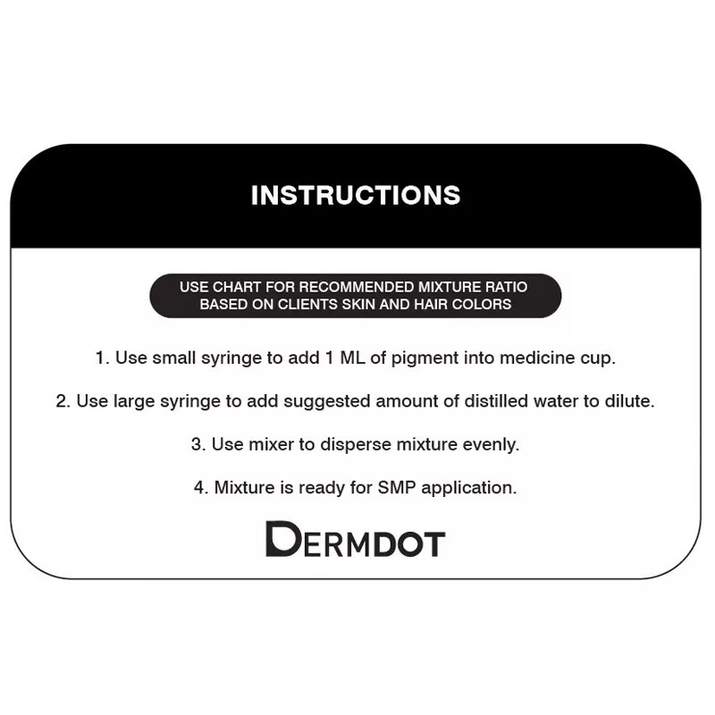 DERMDOT Black SMP Scalp Micropigmentat