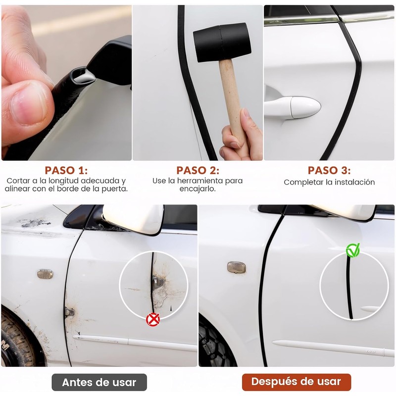 BOJA Protector de Puertas Automovil 20M, Protector para Puertas de