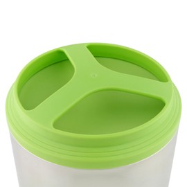 Pioneer Vacuum Insulated Lunch Box, Leak-Proof Food/Soup Flask with Extra Wide Opening, 4 Hours Hot 8 Hours Cold, 18/10 Stainless Steel - Green, 1 Litre