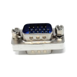 DRUT 1pcs. VGA HD15 to HD15 Male to Male Gender Changer Adapter