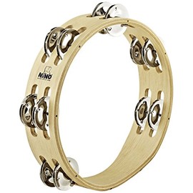 NINO Percussion Wooden Tambourine 8 Inch (NINO50)