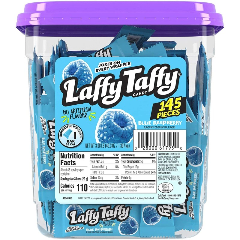 Laffy Taffy Jar, 145 Count - Sour Apple