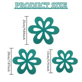 ZWWOGE Pack of 6 Felt Pan Protectors, Stacking Protection, Pan Protectors to Protect Against Scratches, Heat Resistant, 3 Different Sizes for Pans Pots Bowls Kitchen Utensils (Dark Green)