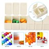 2 PCS Pill Organiser, 7 Day Pill Boxes Weekly Pill