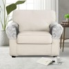 PU Leather Armrest Covers for Sofa Couch Arm Slipcover Set