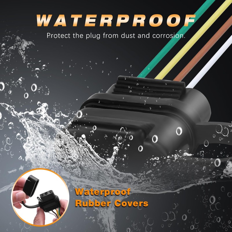 Amexmart Universal 4 Way Flat Y-Splitter Plug and Play Adapter