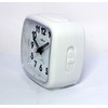 Atlanta 1978-0 Alarm Clock without Ticking with Light Analogue White
