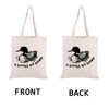 PWHAOO Bird Pun Gift A Little Bit Loony Tote Bag