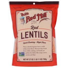 Bob's Red Mill Red Lentils, 27 Oz (Pack of 1) - Non GMO, Vegan, Kosher