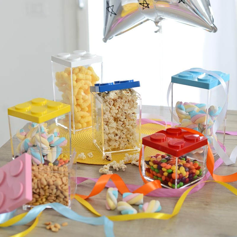omada Design Confetti or candy container, Brick type, in transparent